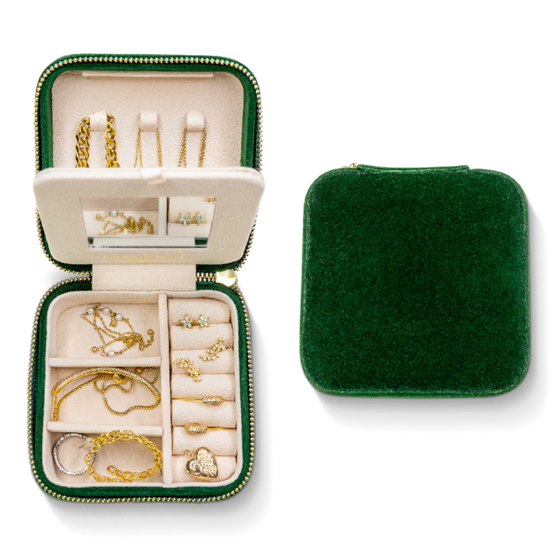 Plush Velvet Square Jewelry Box - Benevolence LA product image