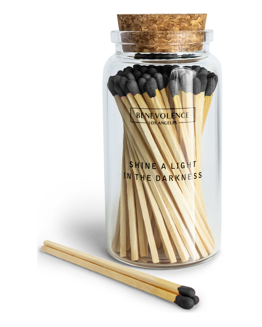 River Birch Multicolor Tip Decorative Matches | 60+ Small Premium Wooden  Safety Matches | 3 Jars of 20+ Matches Each with Striker on Bottom | Home