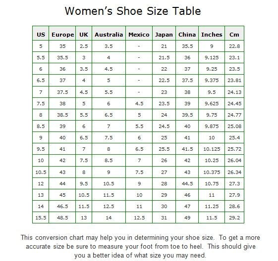 converse one star size chart