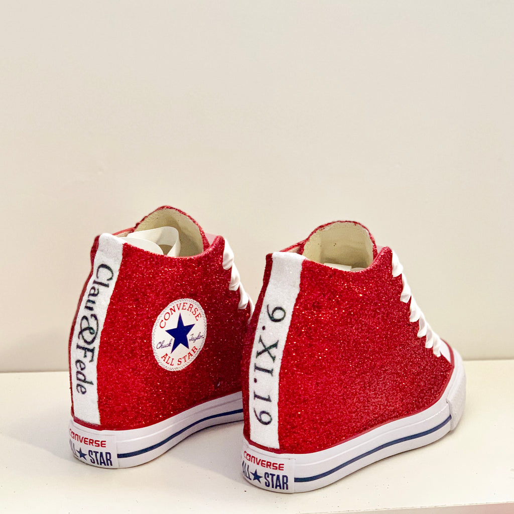 womens red converse