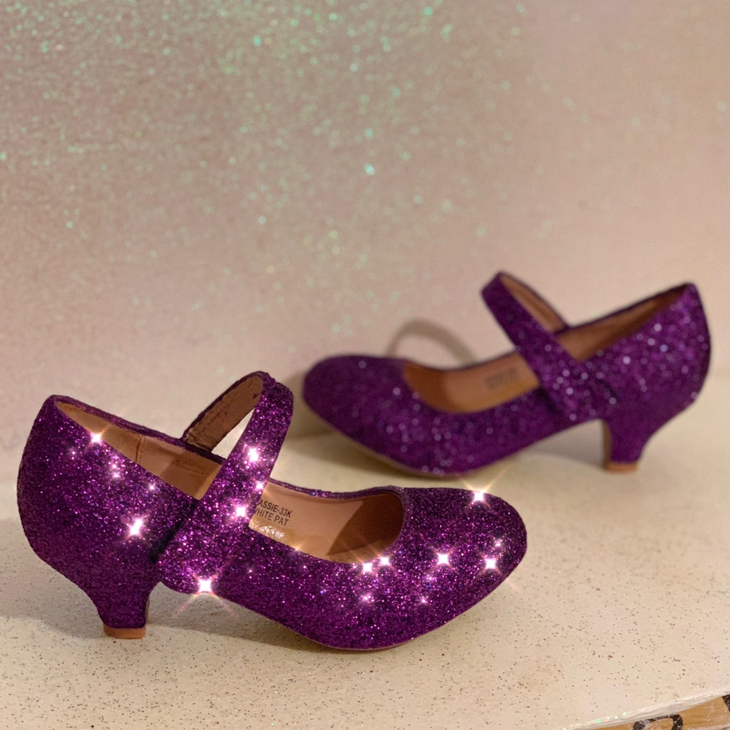 girls purple heels