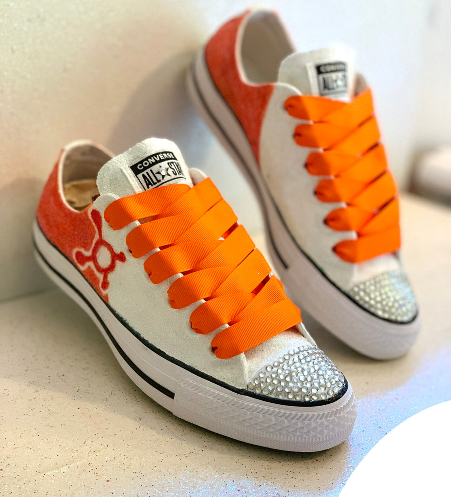 orange sneakers women's