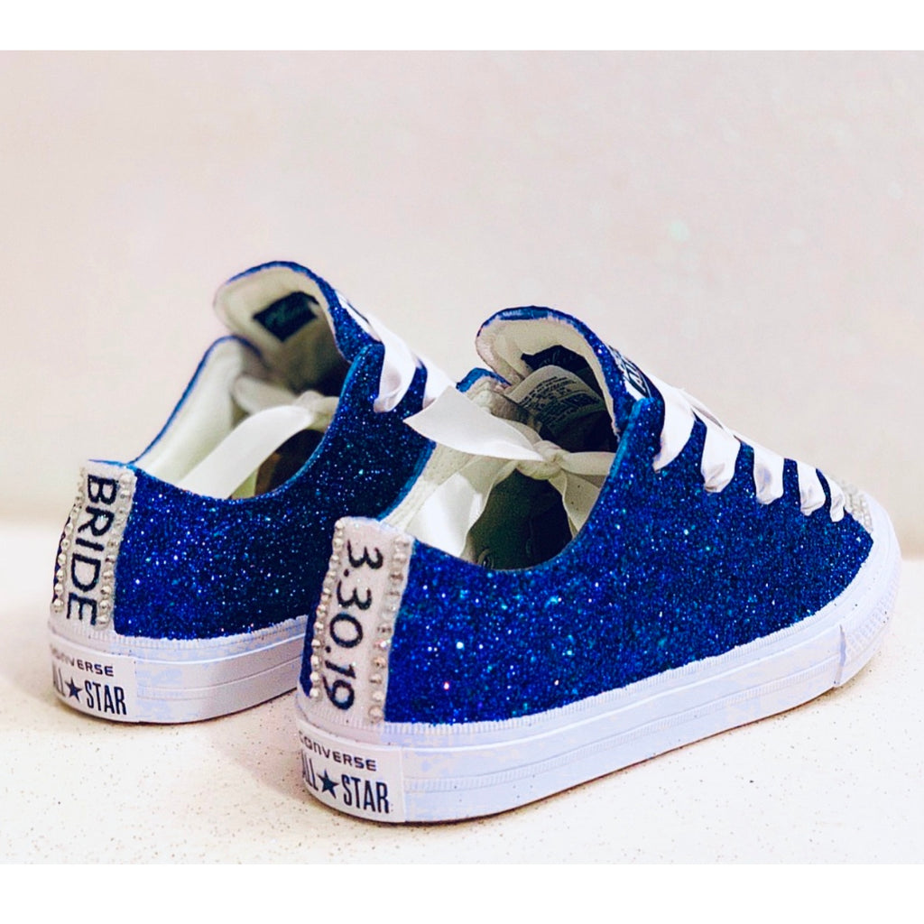 wedding converse royal blue