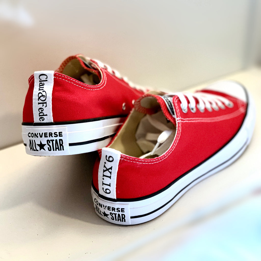 converse all star red sneakers