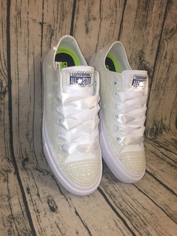 glitter converse wedding shoes