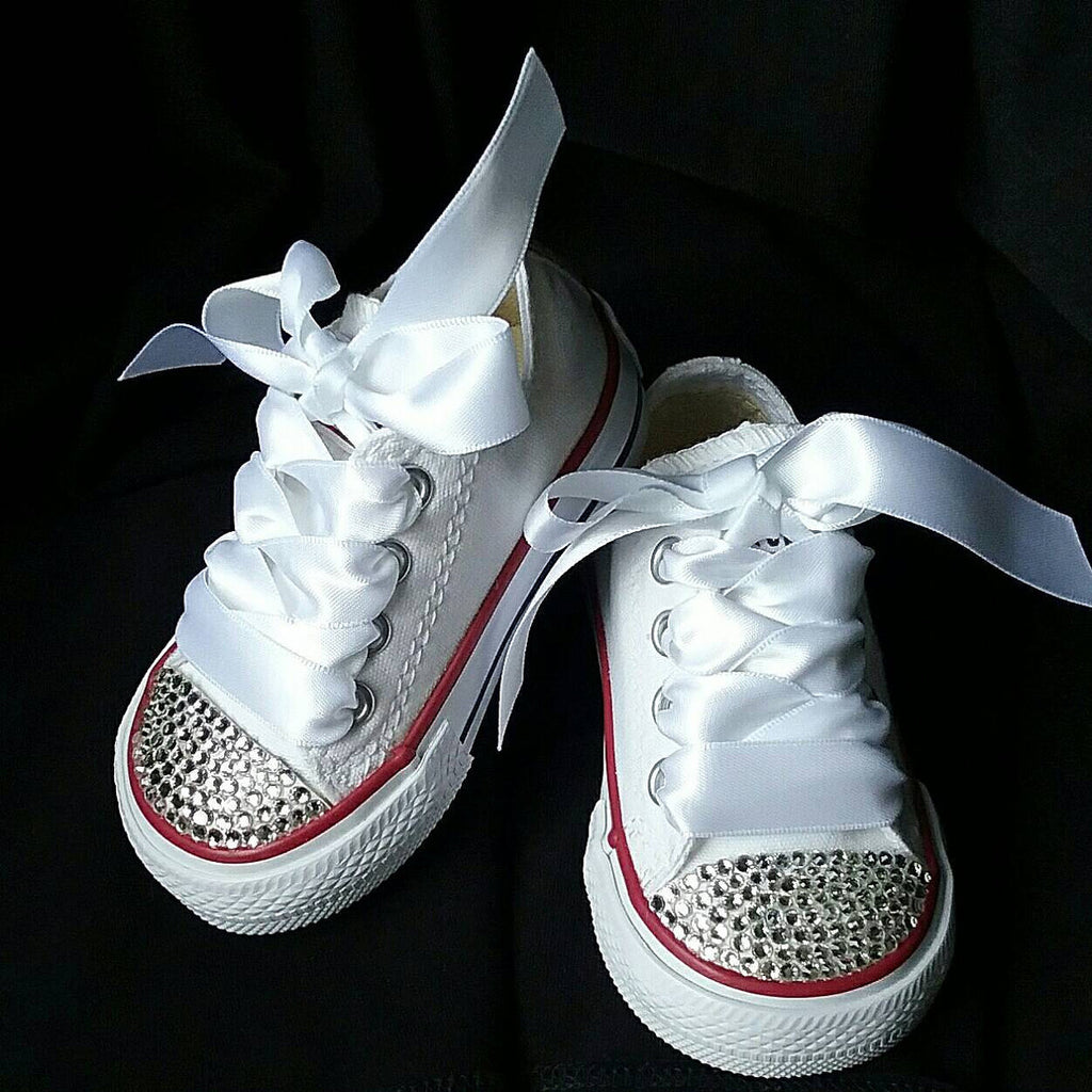 sparkly flower girl shoes