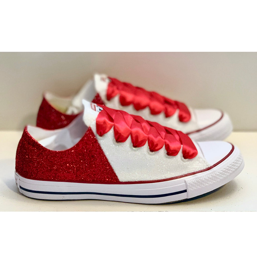 red white converse