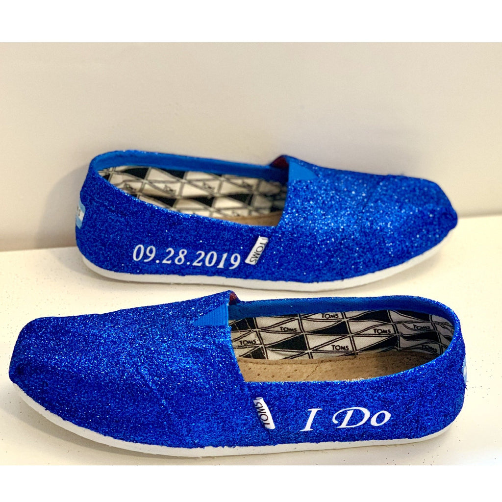 womens royal blue flats