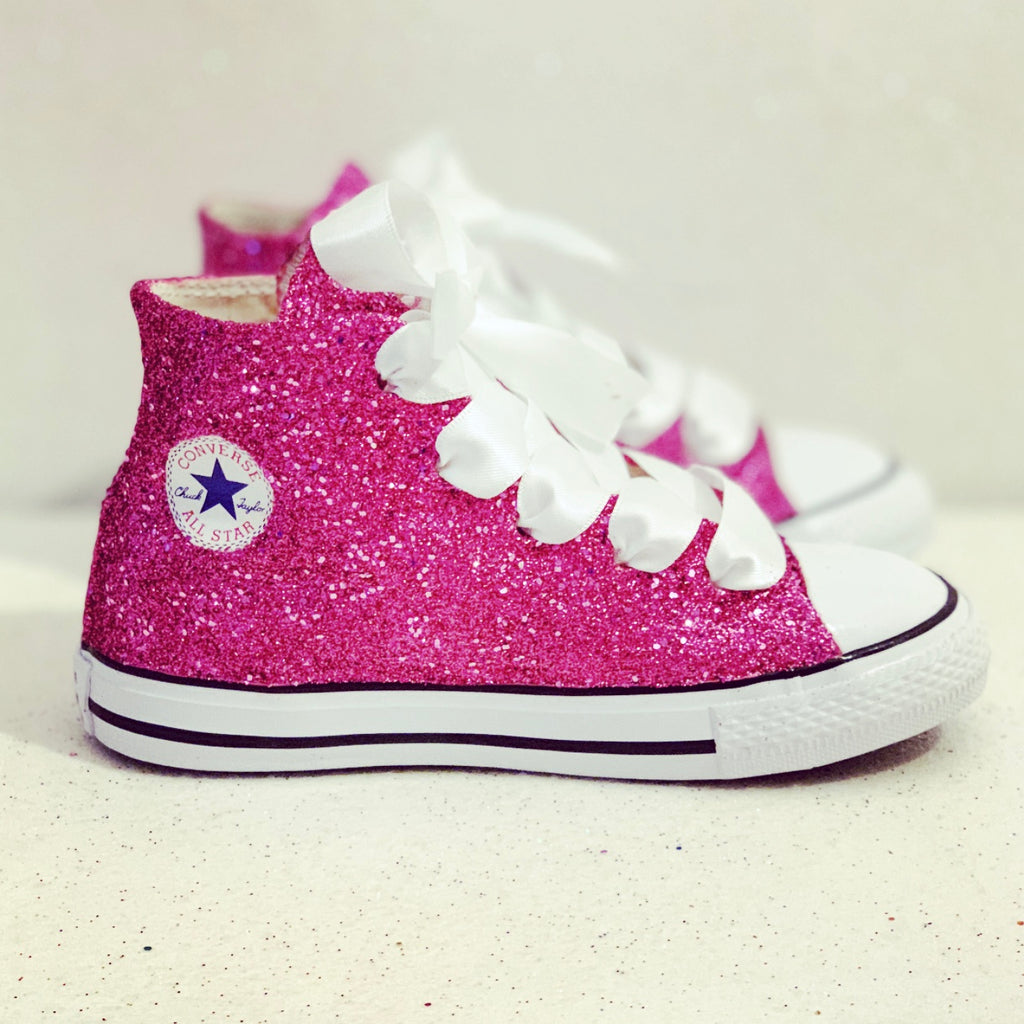 kids glitter high tops