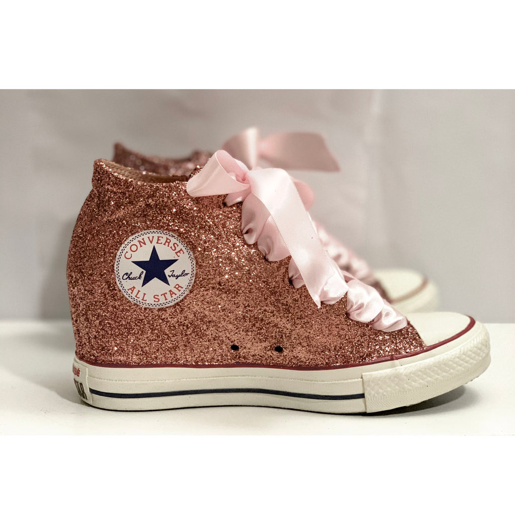 womens converse rose gold