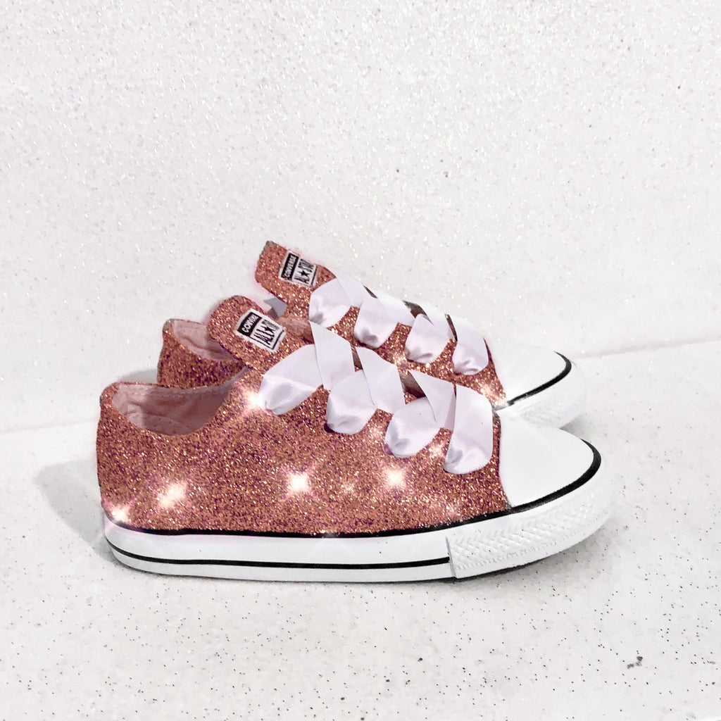 gold glitter kids shoes