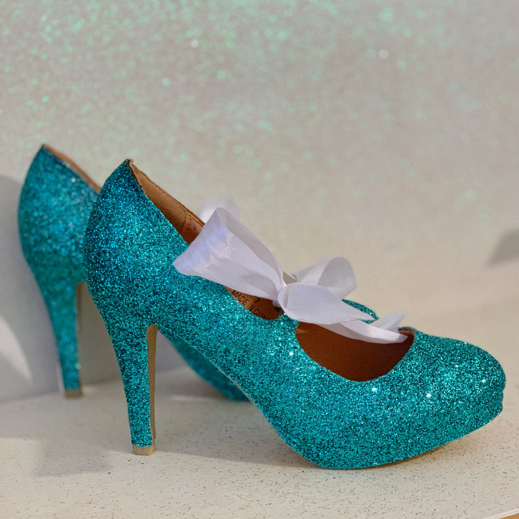 tiffany glitter heels