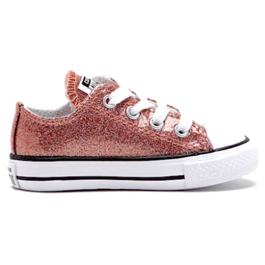 glitter rose gold converse