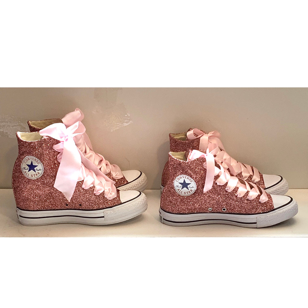 rose gold converse boots