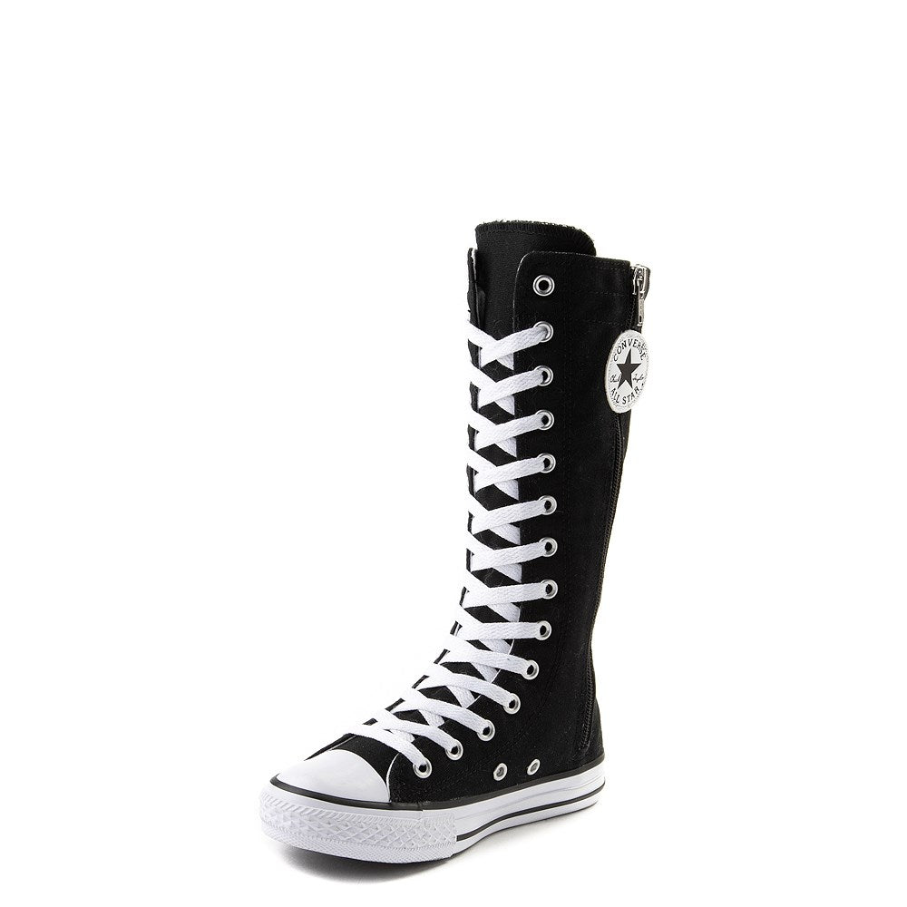 converse knee high lace up shoes
