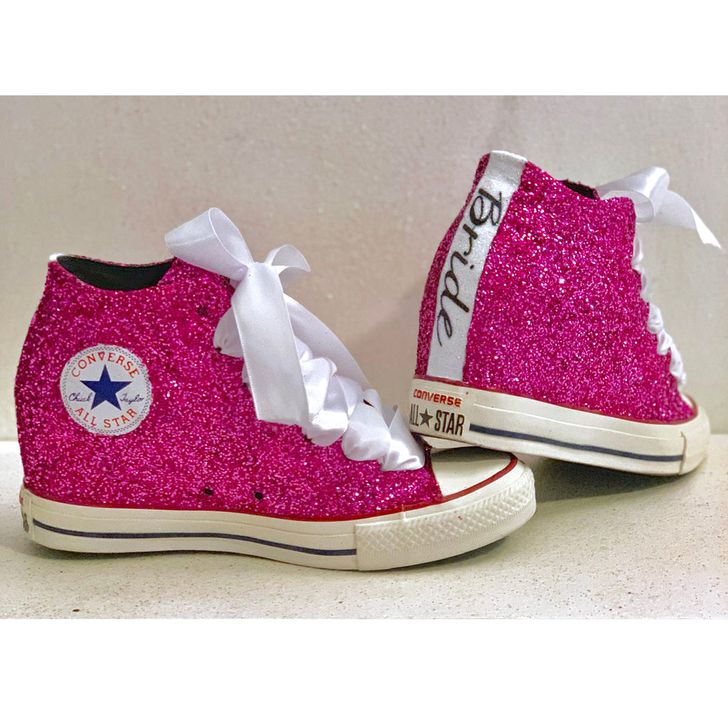 pink wedge converse