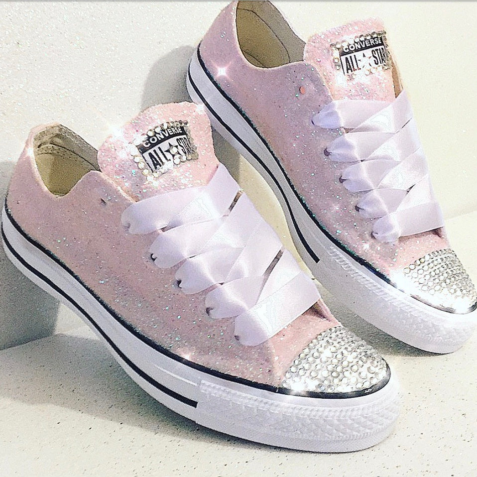 pink converse sparkly