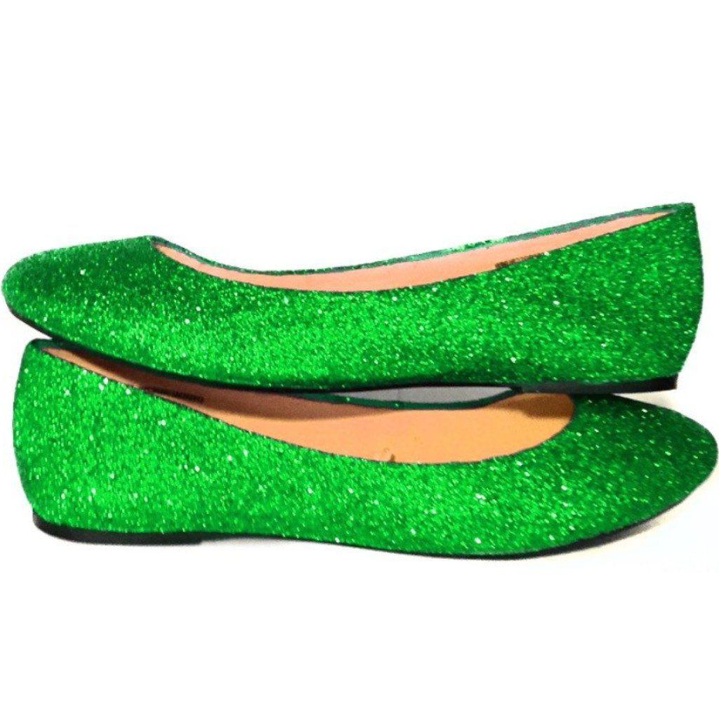 green shoes women