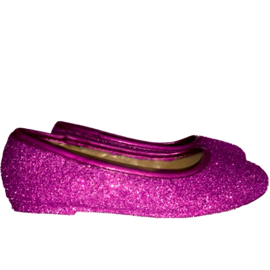 pink sparkly ballet shoes