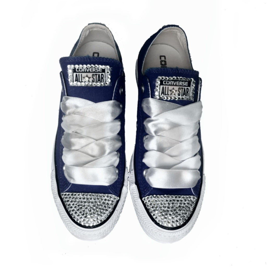 navy blue sparkly converse