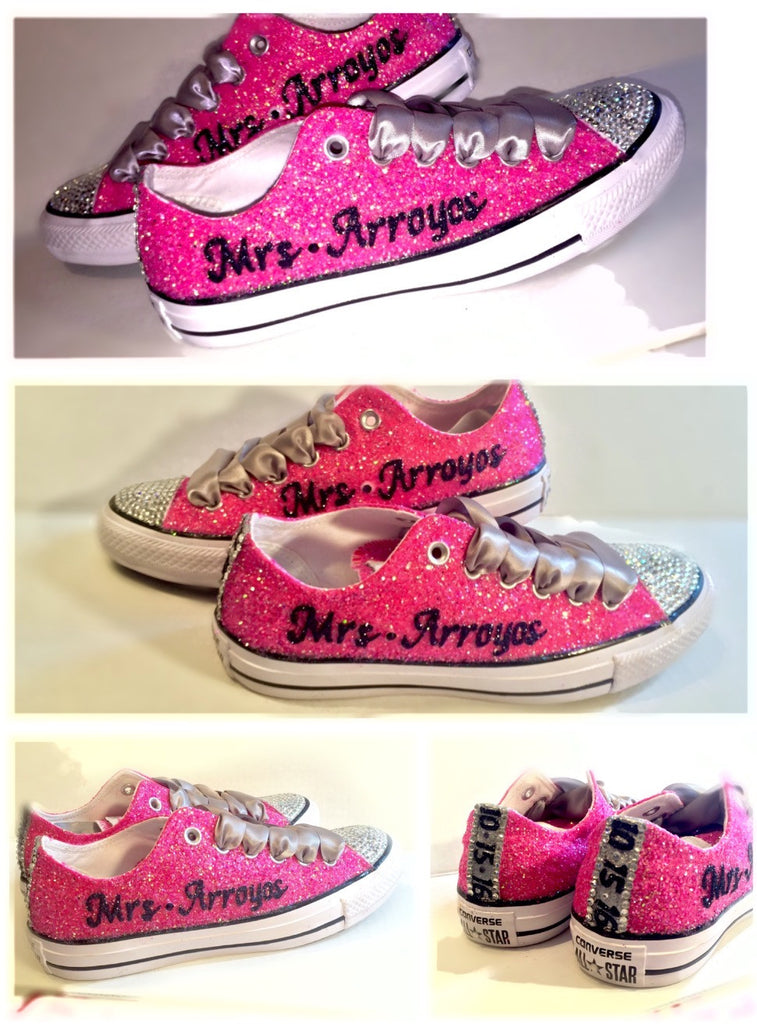 hot pink converse sneakers