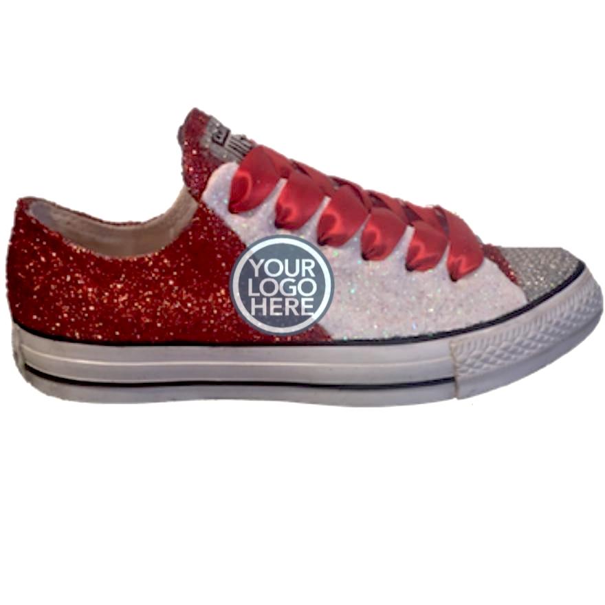 burgundy glitter converse