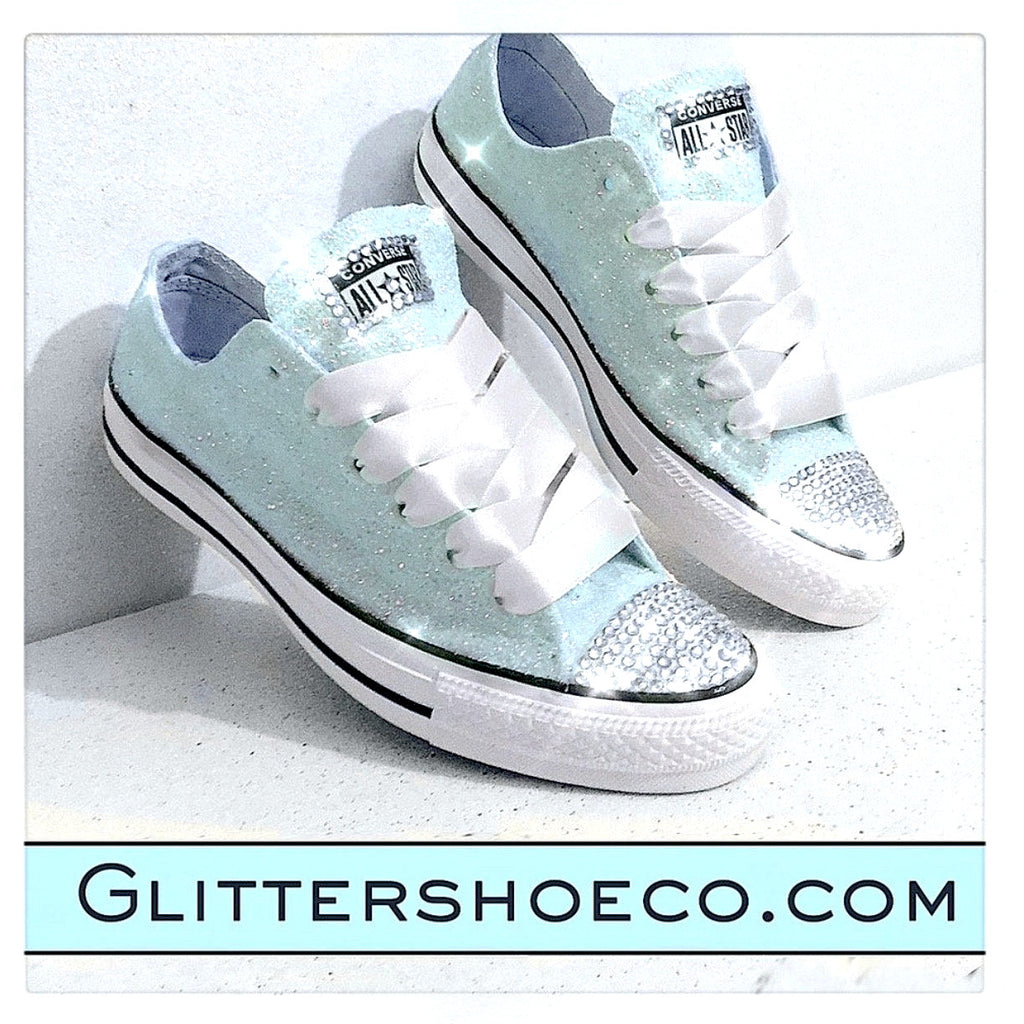 navy glitter converse