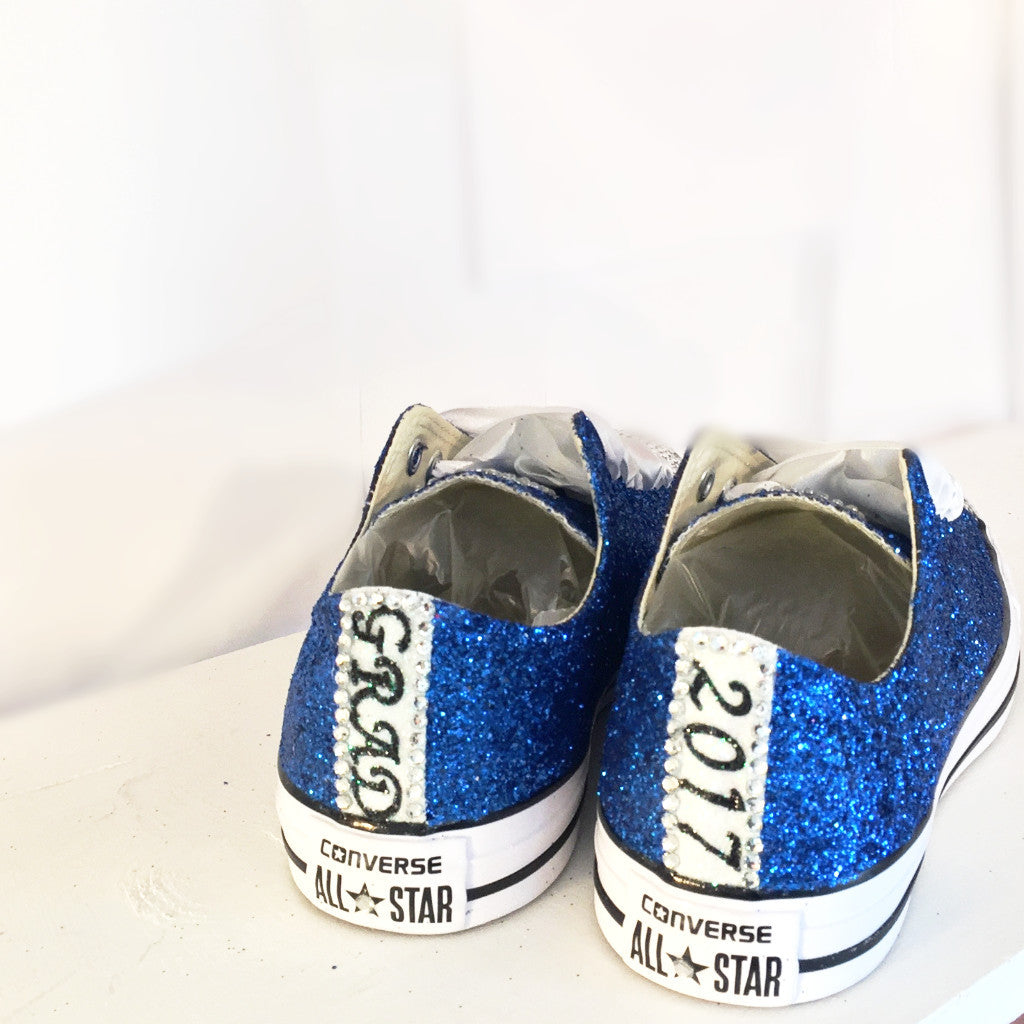 royal blue glitter shoes