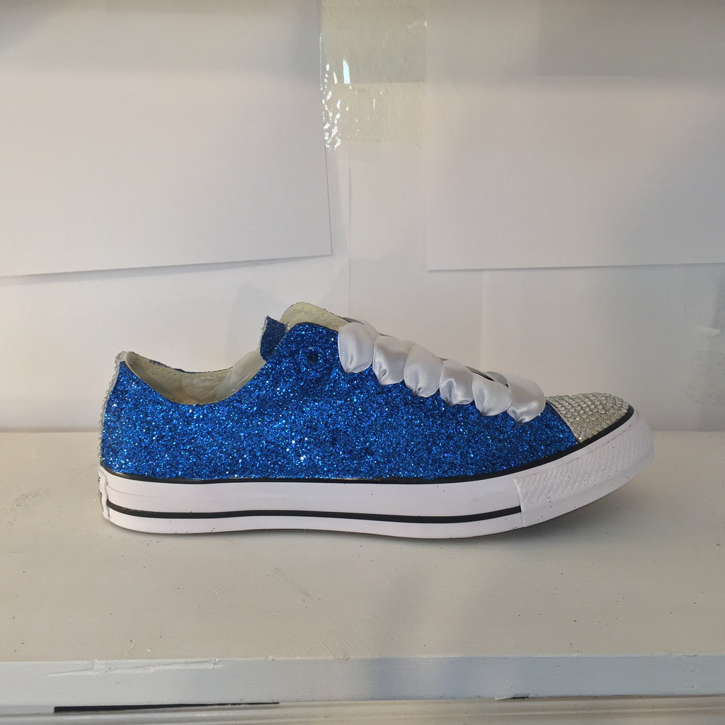 sparkly blue converse