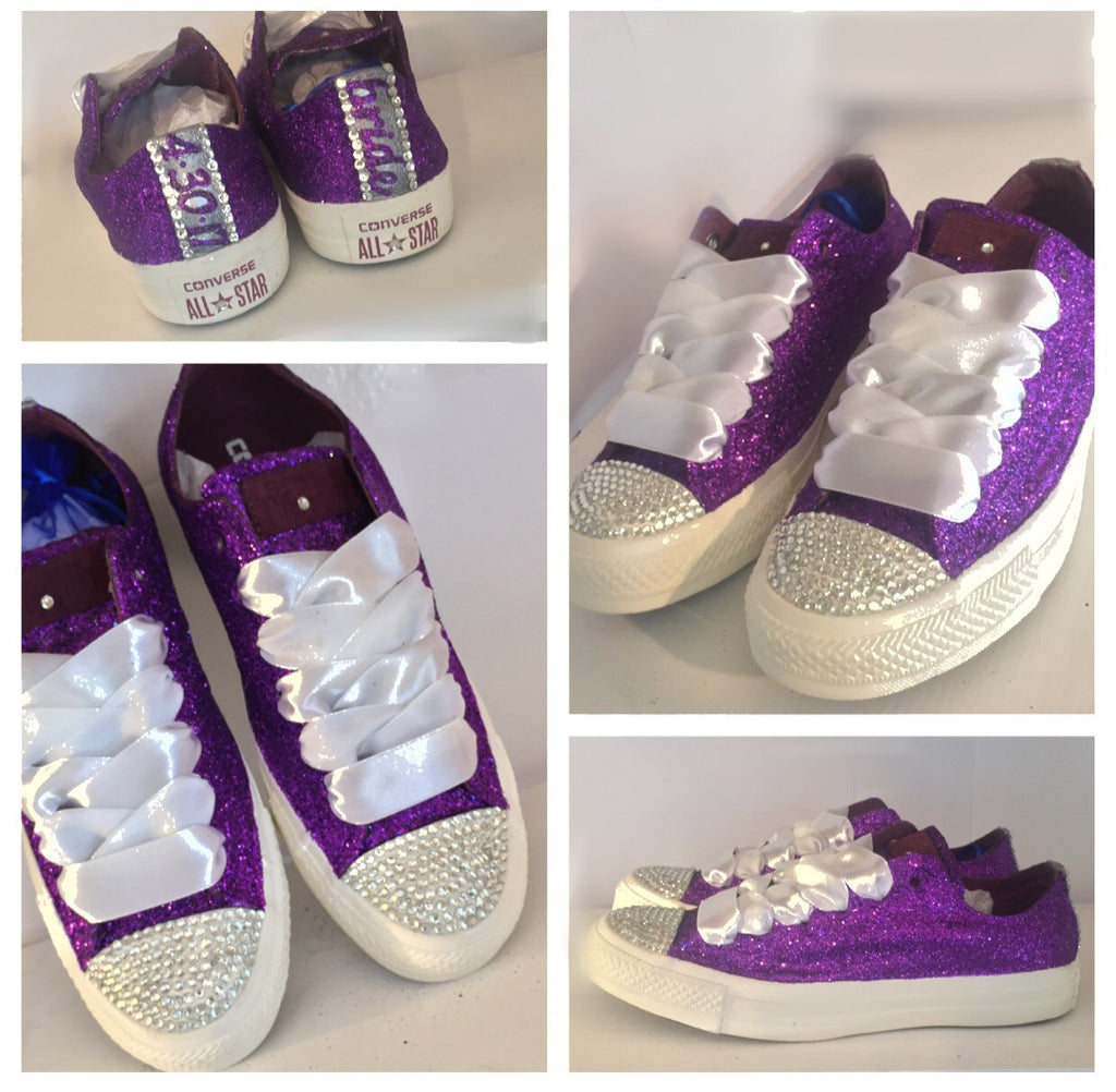 converse purple sneakers