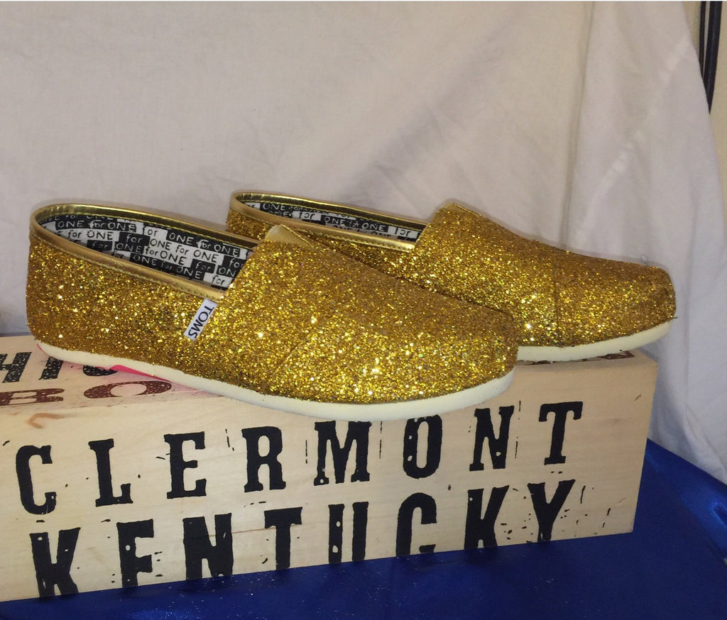 gold sparkly flats womens