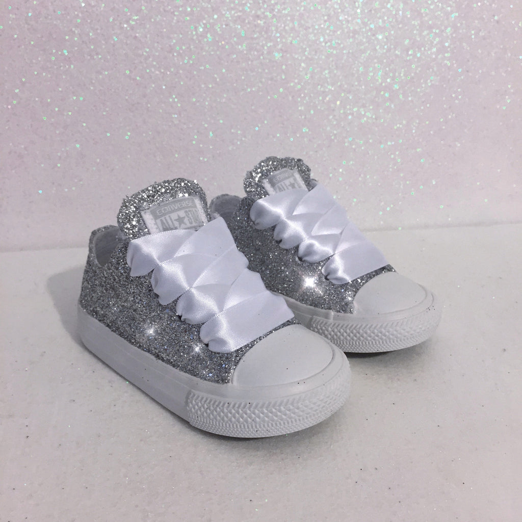 kids glitter tennis shoes