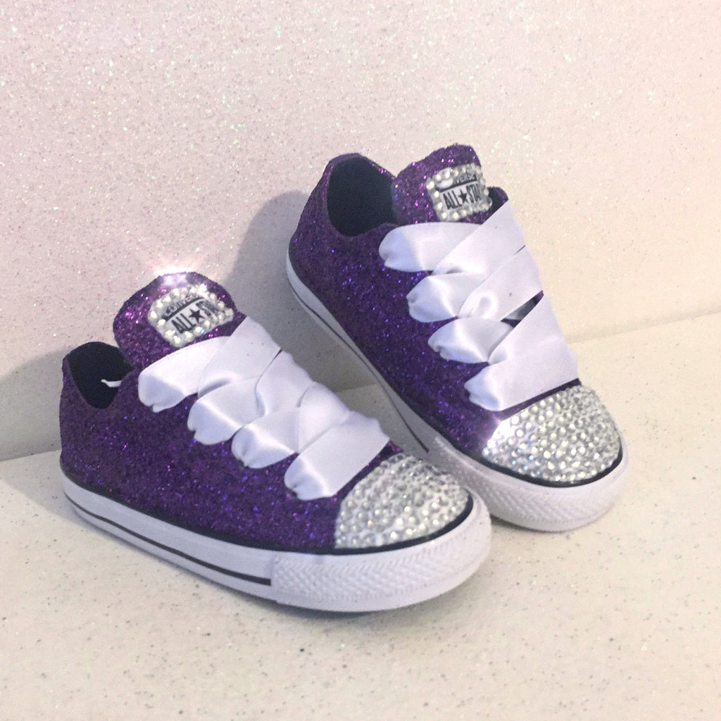 girls purple converse