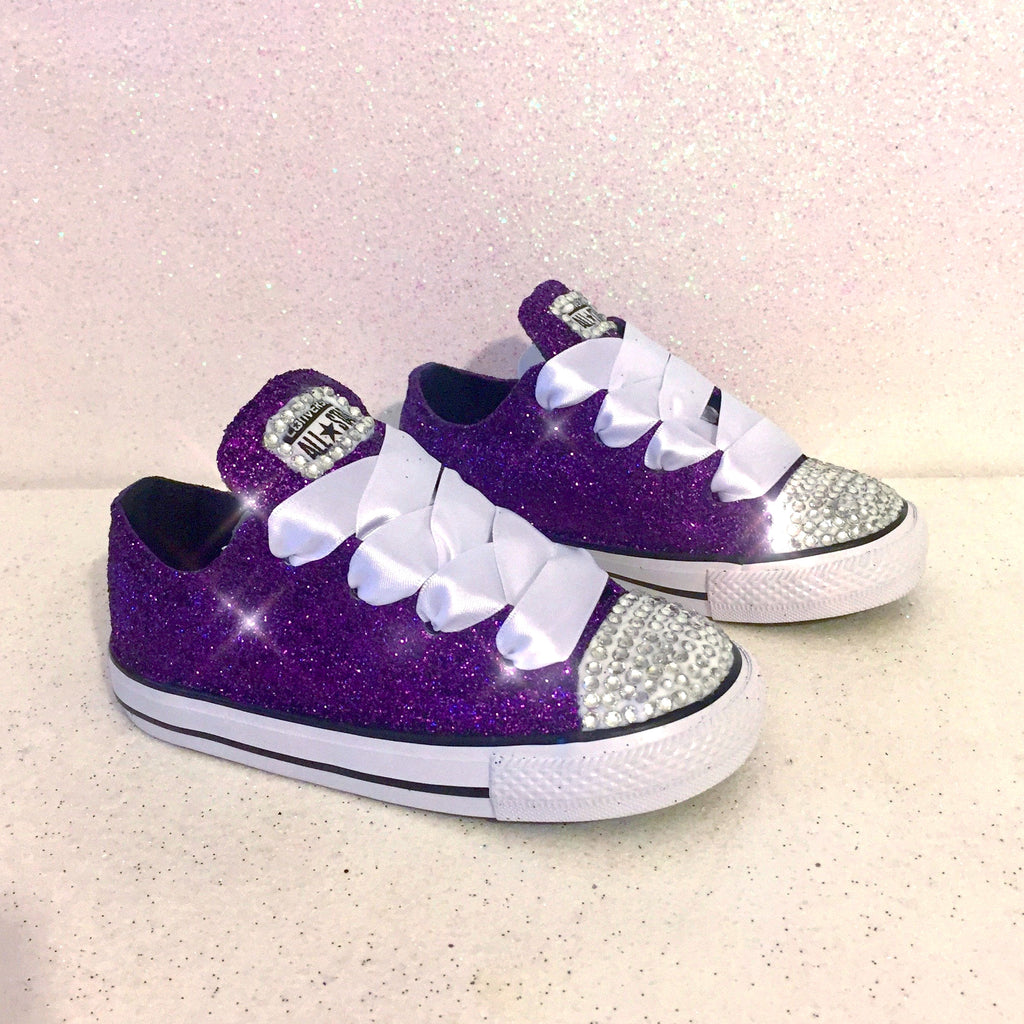 converse lilac glitter