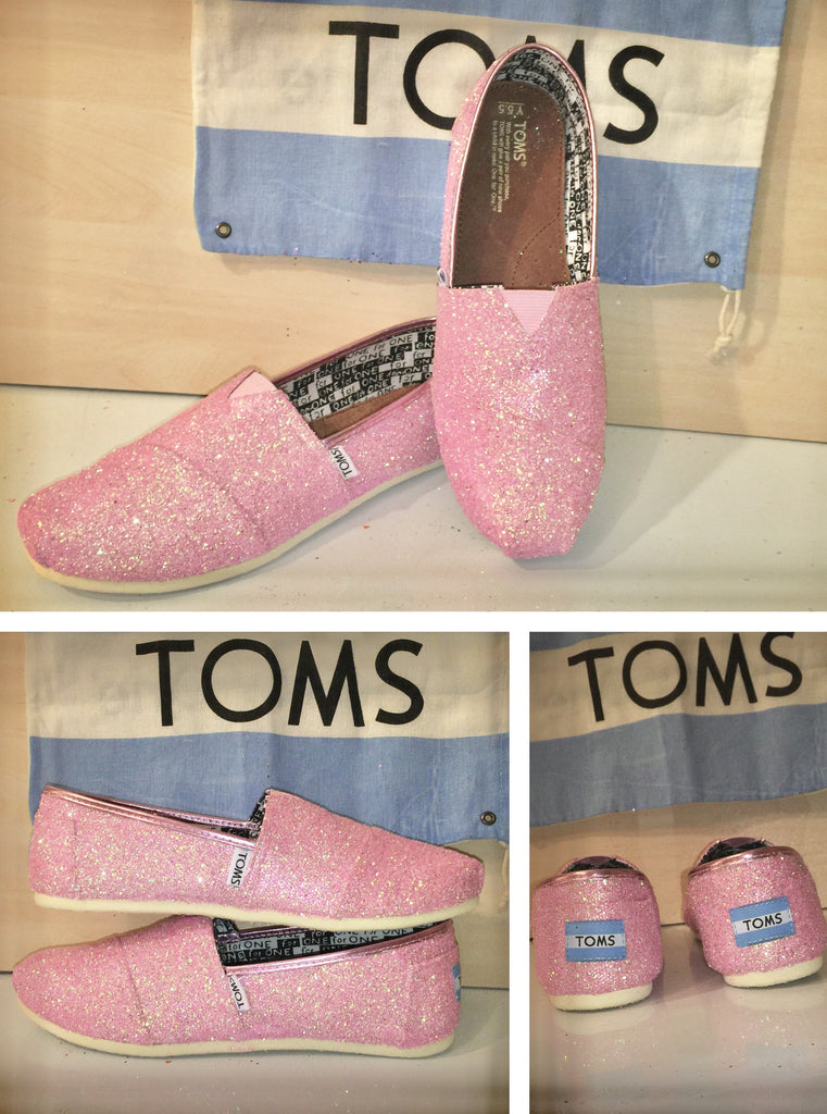 toms glitter flats