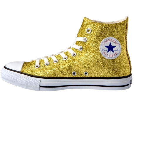 converse gold glitter sneakers