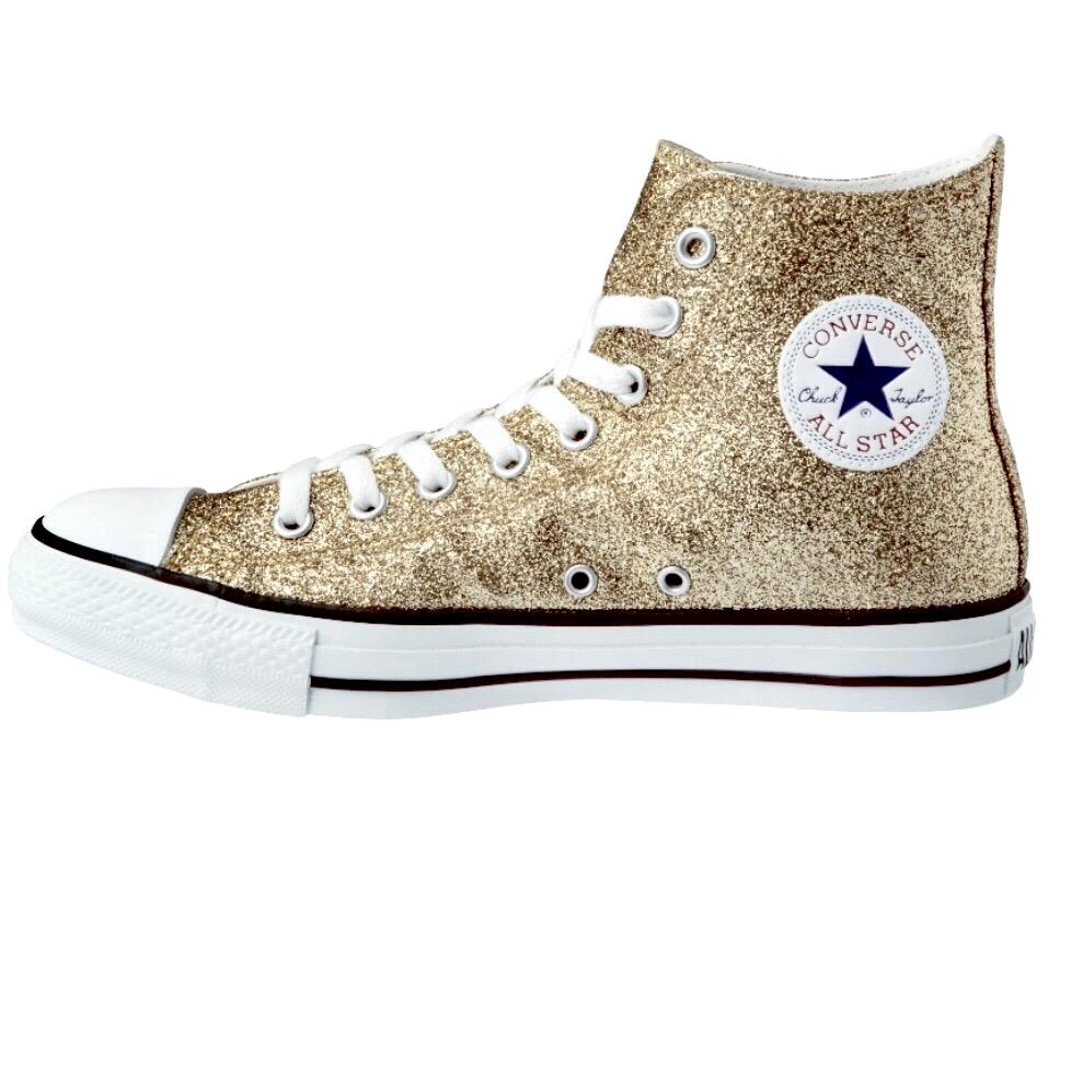 womens gold converse shoes