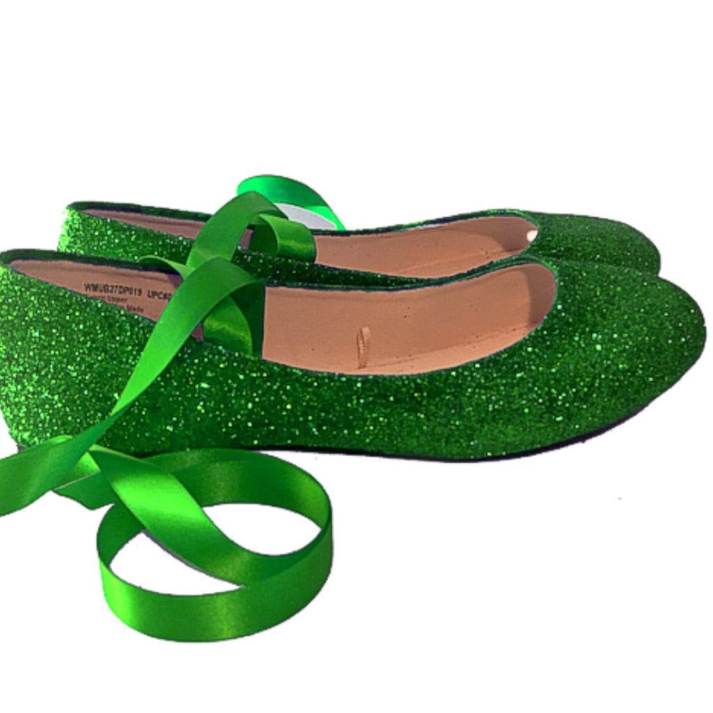 green ballet shoes