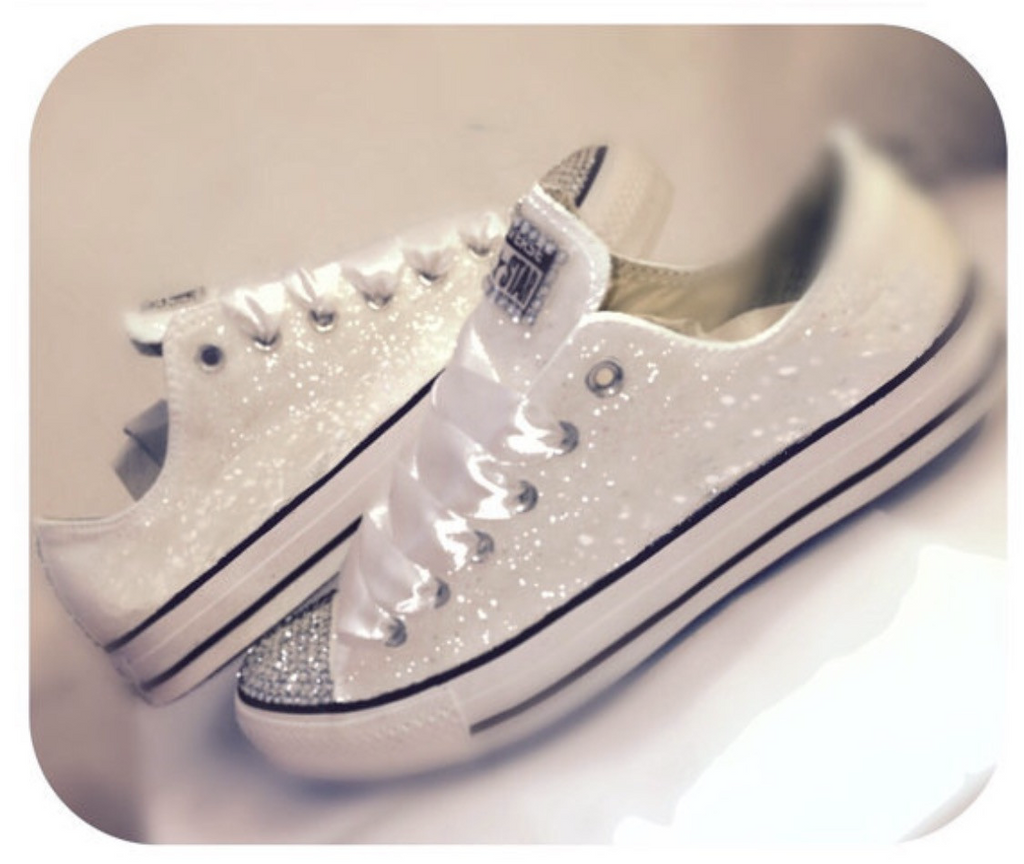 bling wedding converse