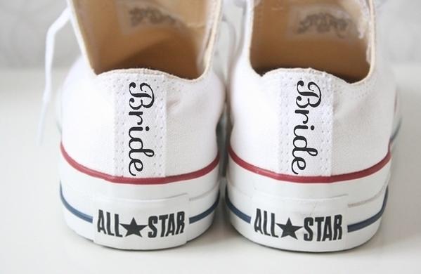 white bride converse