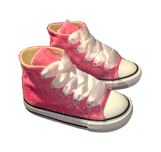 childrens pink sparkly converse