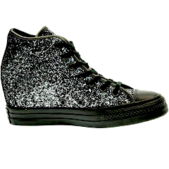 converse gunmetal sequin