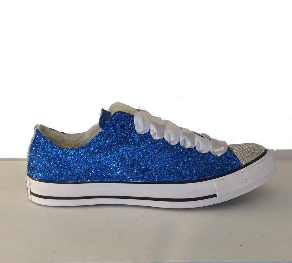 blue sparkly converse