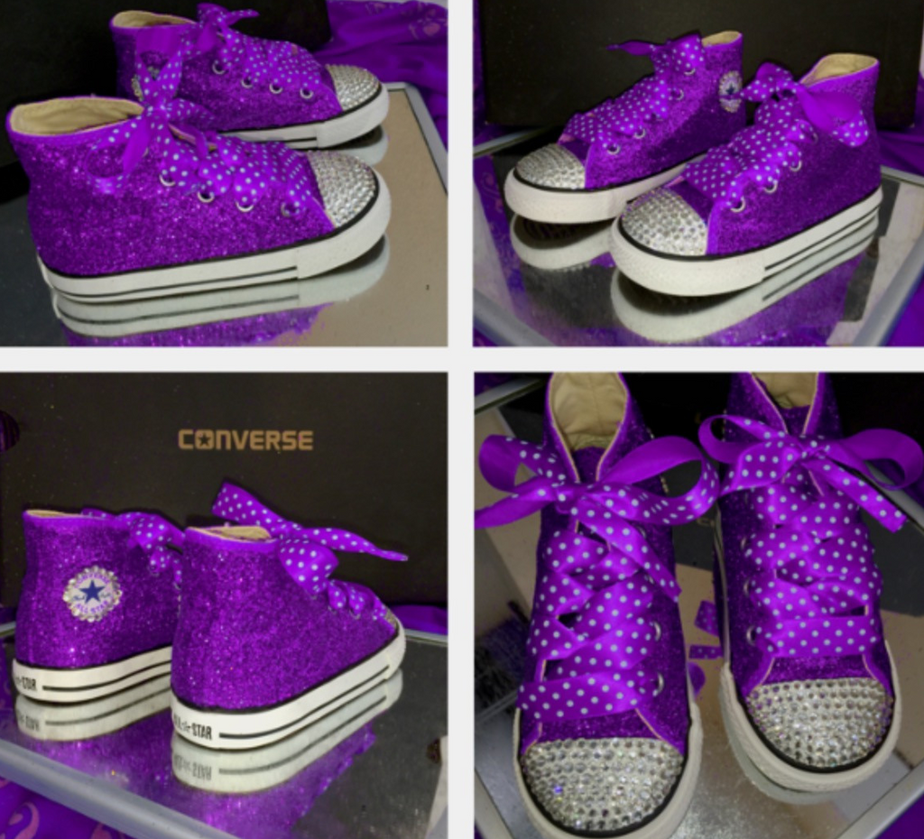 little girls purple shoes