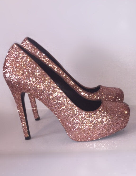 rose gold heels low