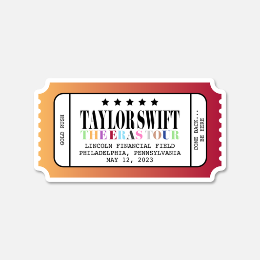 Taylor Swift eras Sticker Set -  Israel