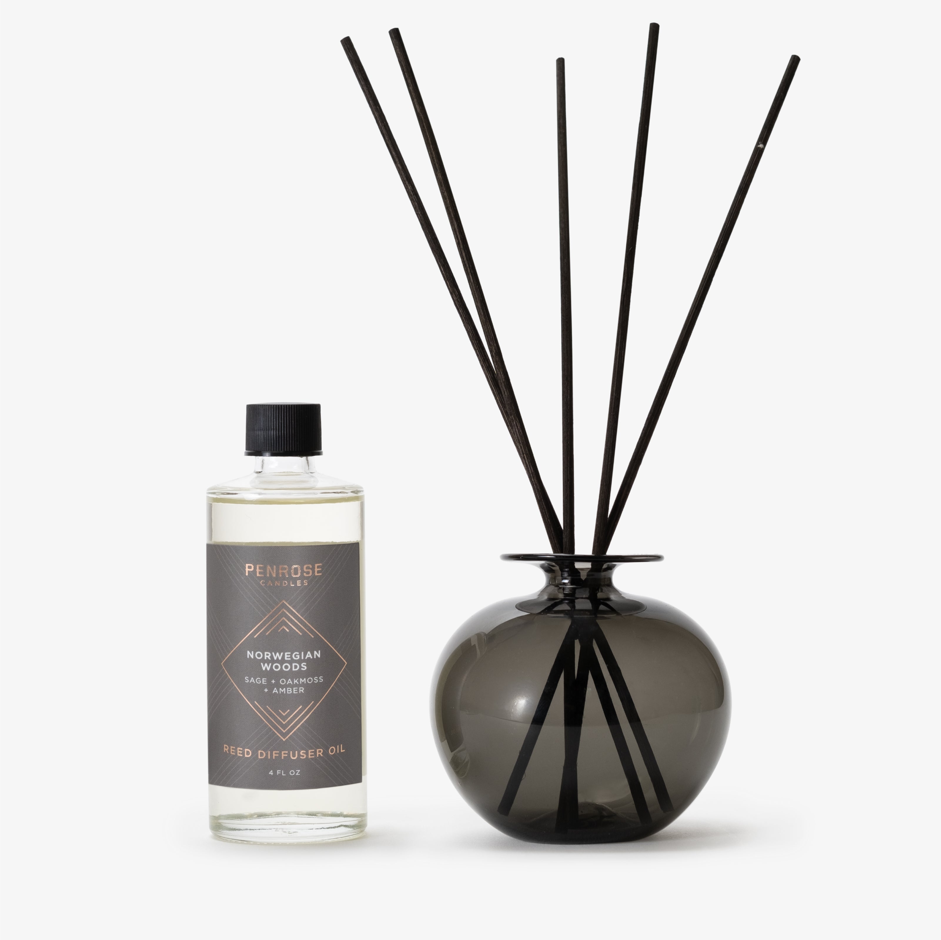 Reed Diffuser Set (Charcoal)