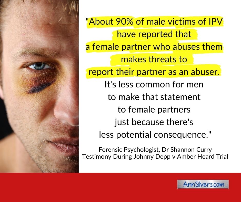 90 Percent Abused Men Get Threatened with False Accusations