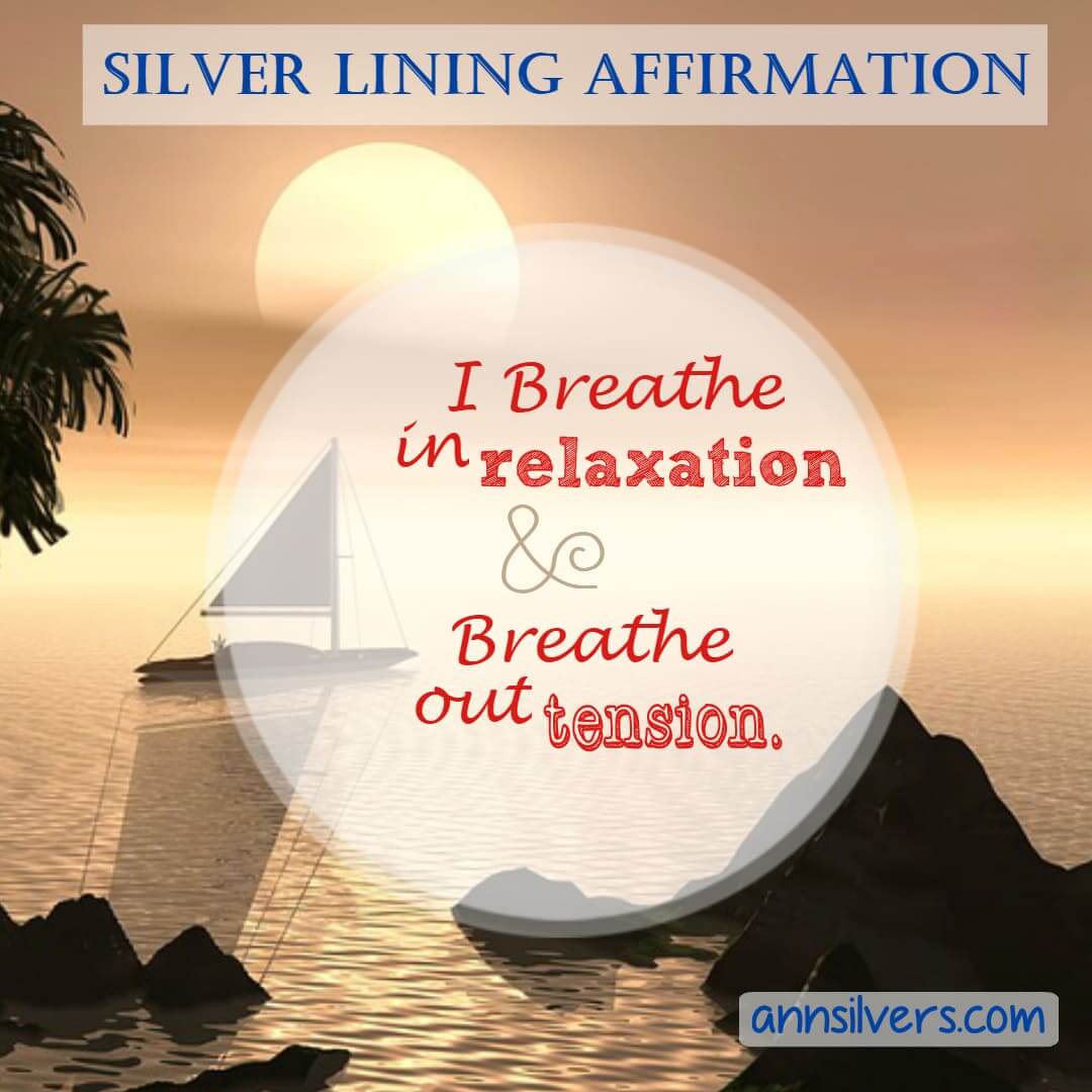 breathe in relaxation calming daily affirmation to relieve anxiety