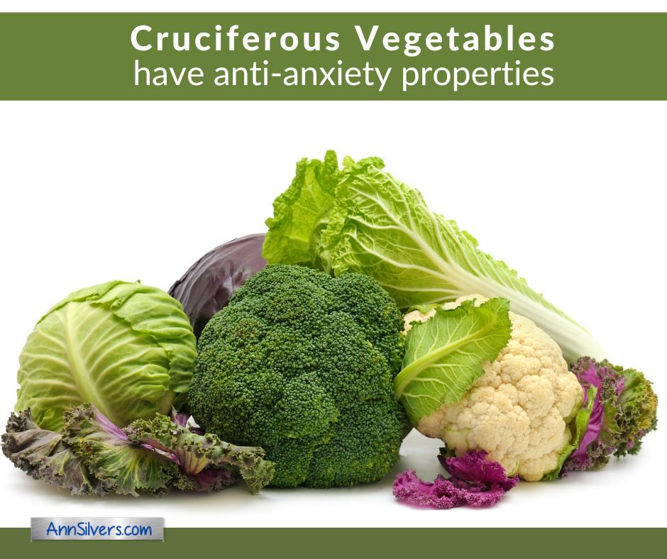 Cruciferous vegetables like broccoli cauliflower and leafy greens kale help anxiety